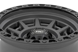GMC K1500 Suburban Wheel - Rough Country - 85 Series | Simulated Beadlock - Gunmetal Gray/Black - '92-'99